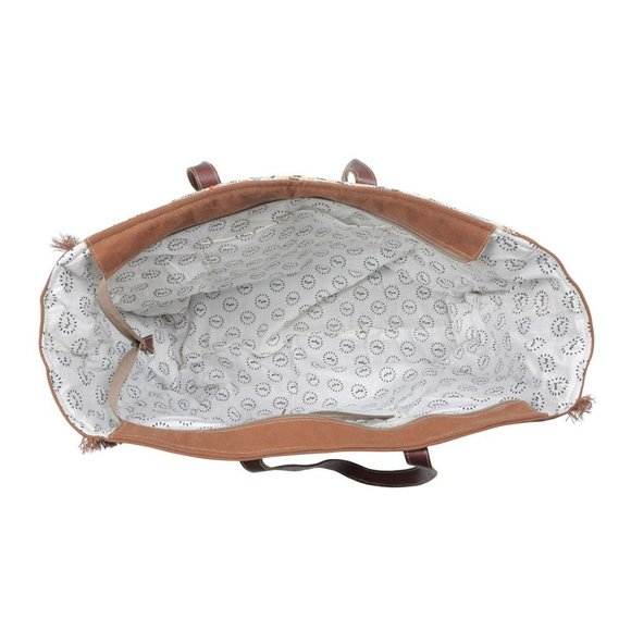 Ambrose XLarge Weekender Bag NWT with Hair On Leather Trim - Picture 6 of 6